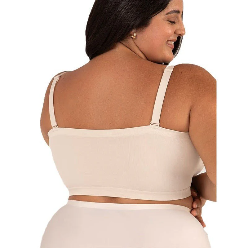 Convertible Strapless Bandeau Bra with Wireless Comfort, Anti-Slip Grip & Removable Straps Fit - Image 3