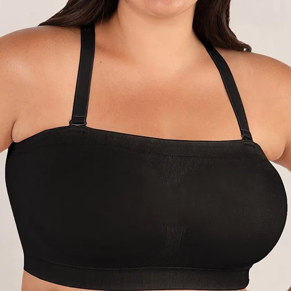 Convertible Strapless Bandeau Bra with Wireless Comfort, Anti-Slip Grip & Removable Straps Fit - Image 4