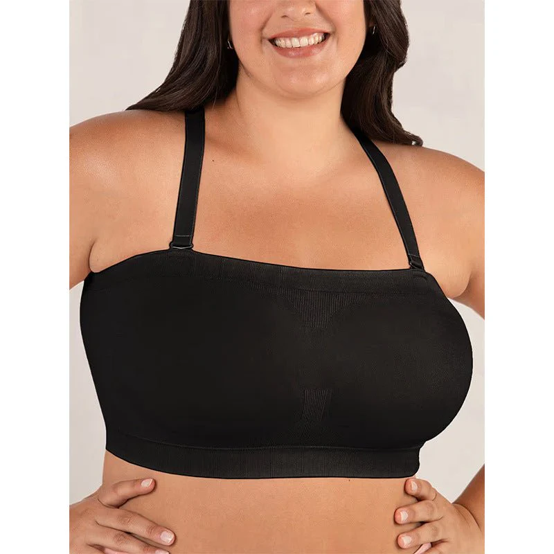 Convertible Strapless Bandeau Bra with Wireless Comfort, Anti-Slip Grip & Removable Straps Fit - Image 5